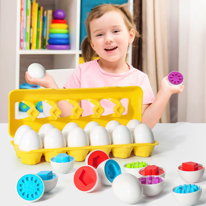 Shape Matching Eggs - Fun Learning Puzzle for Baby and Toddlers