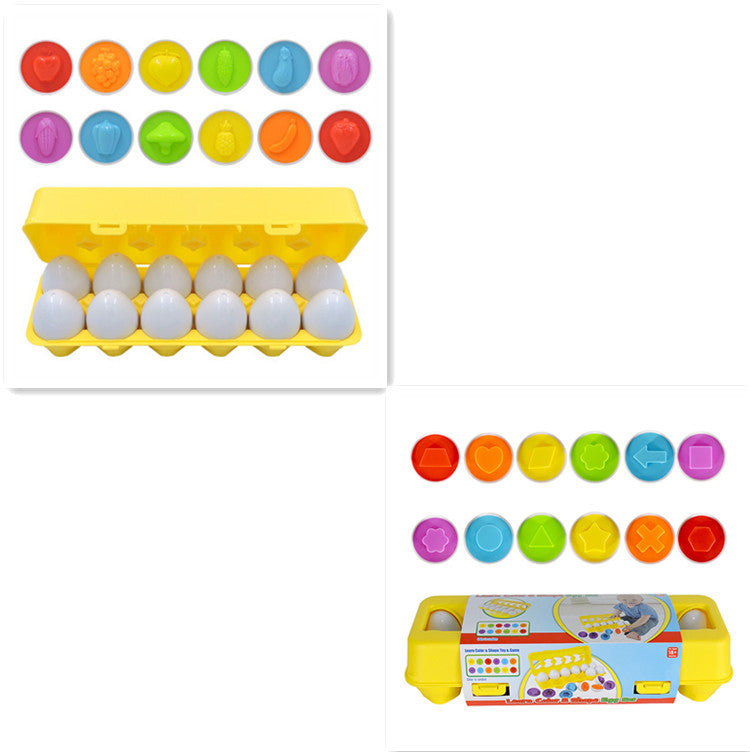Shape Matching Eggs - Fun Learning Puzzle for Baby and Toddlers
