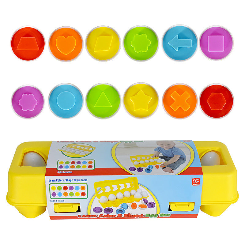 Shape Matching Eggs - Fun Learning Puzzle for Baby and Toddlers