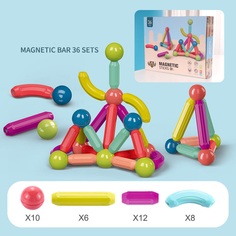 Magnetic Stick Toy Set - Build, Create and Play